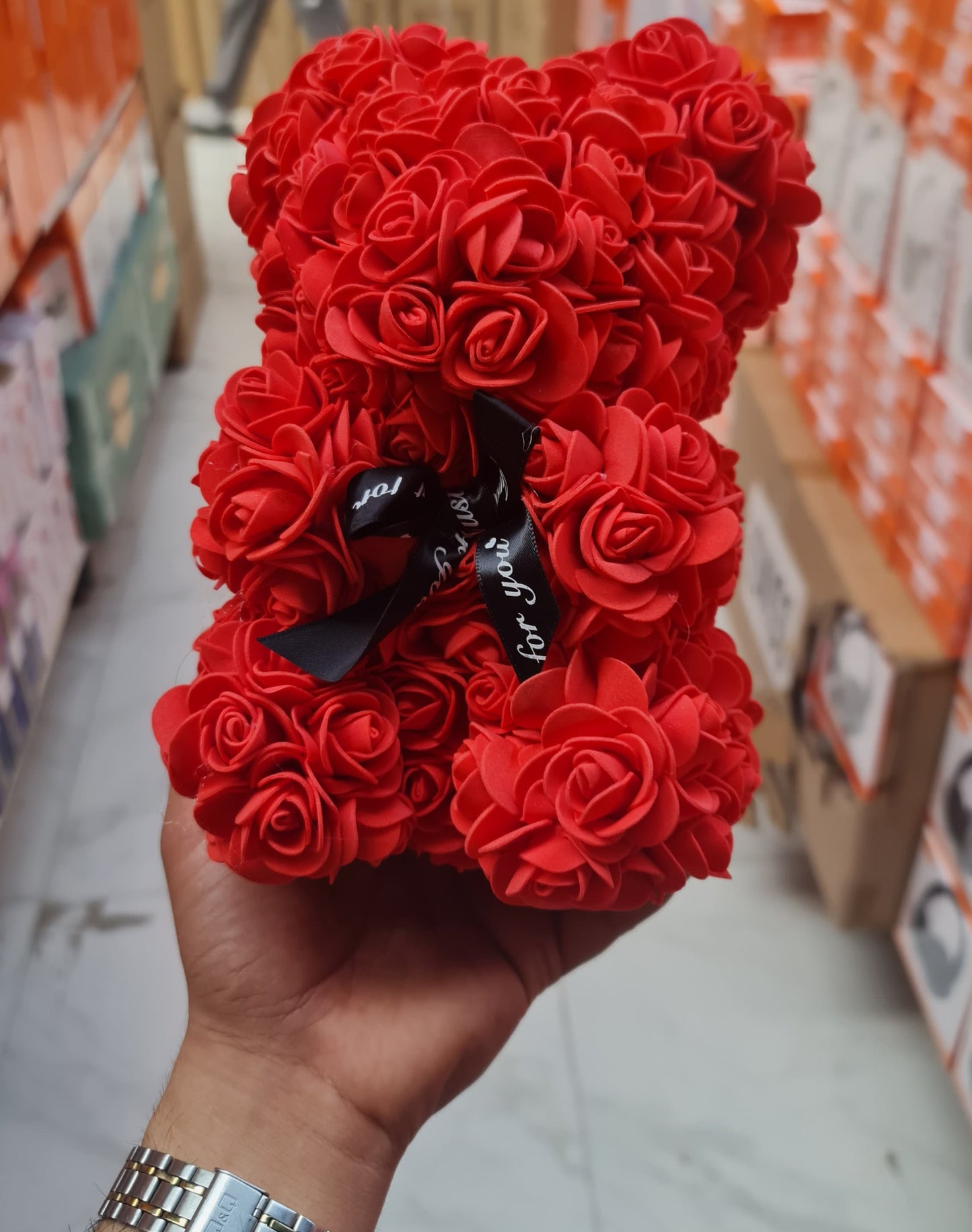Flower Bear, Teddybeer, Rose Bear, Love teddy , - N Gadget
