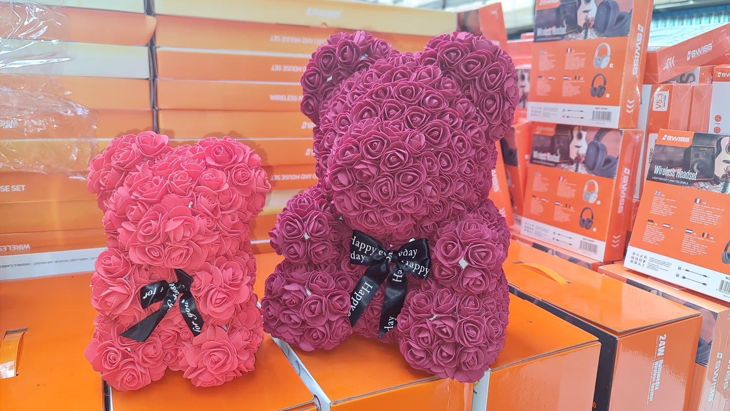 Flower Bear, Teddybeer, Rose Bear, Love teddy , - N Gadget