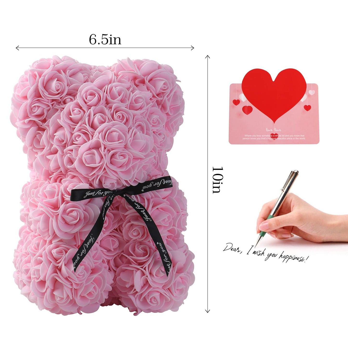 Flower Bear, Teddybeer, Rose Bear, Love teddy , - N Gadget