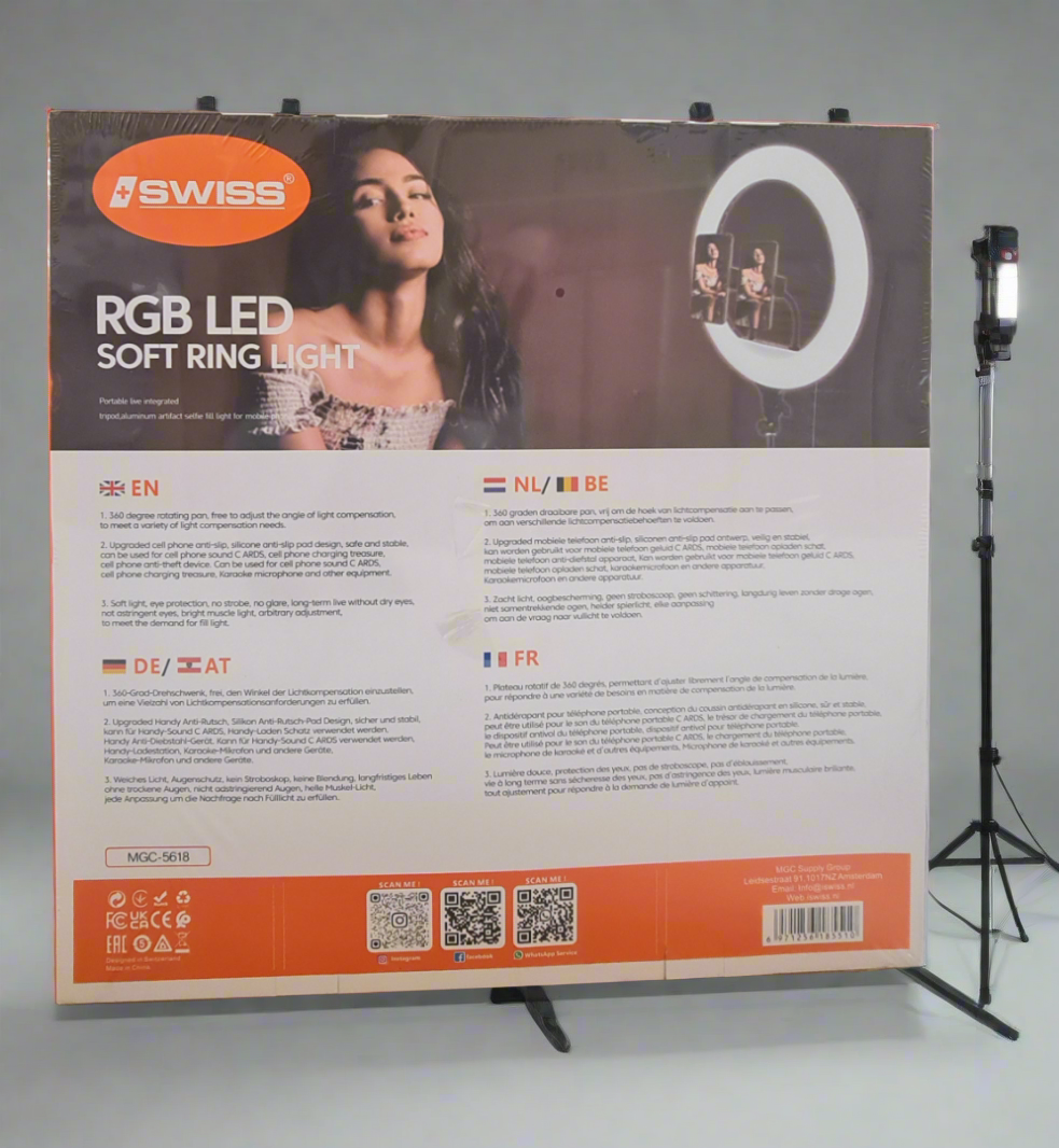Ringlicht RGB LED voor livestream - N Gadget