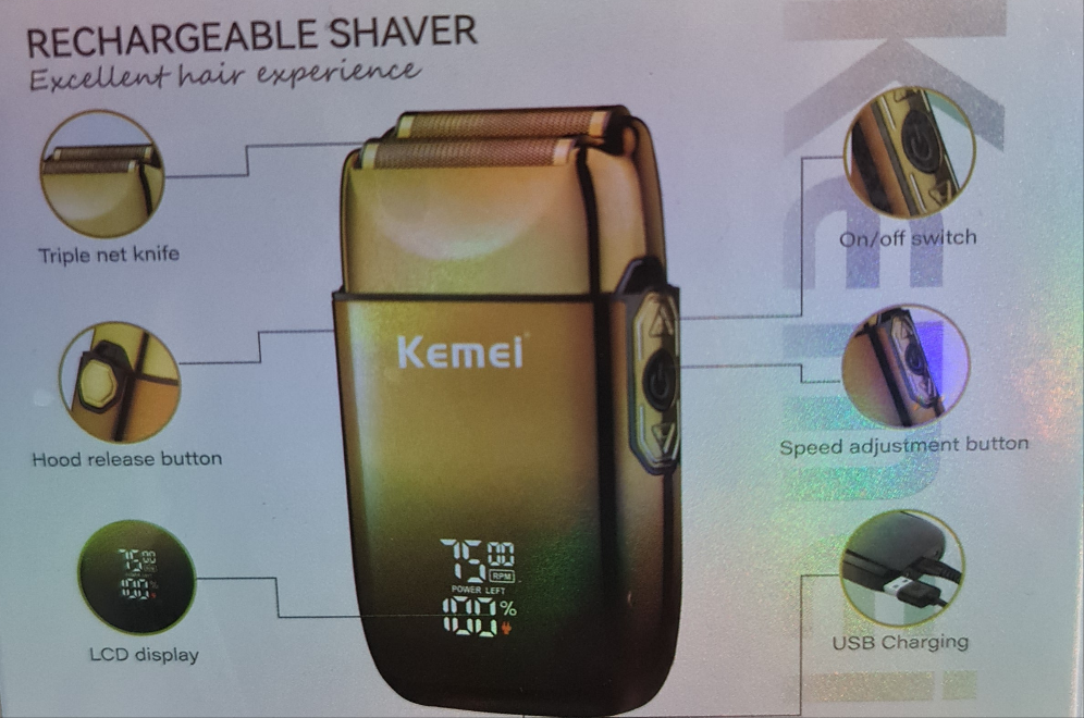 Kemei professional men shaver, model KM-TX10 - N Gadget
