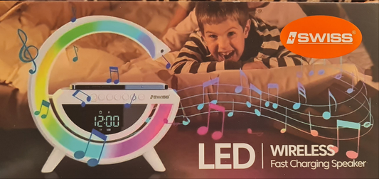 LED speaker wireless fast charger - N Gadget