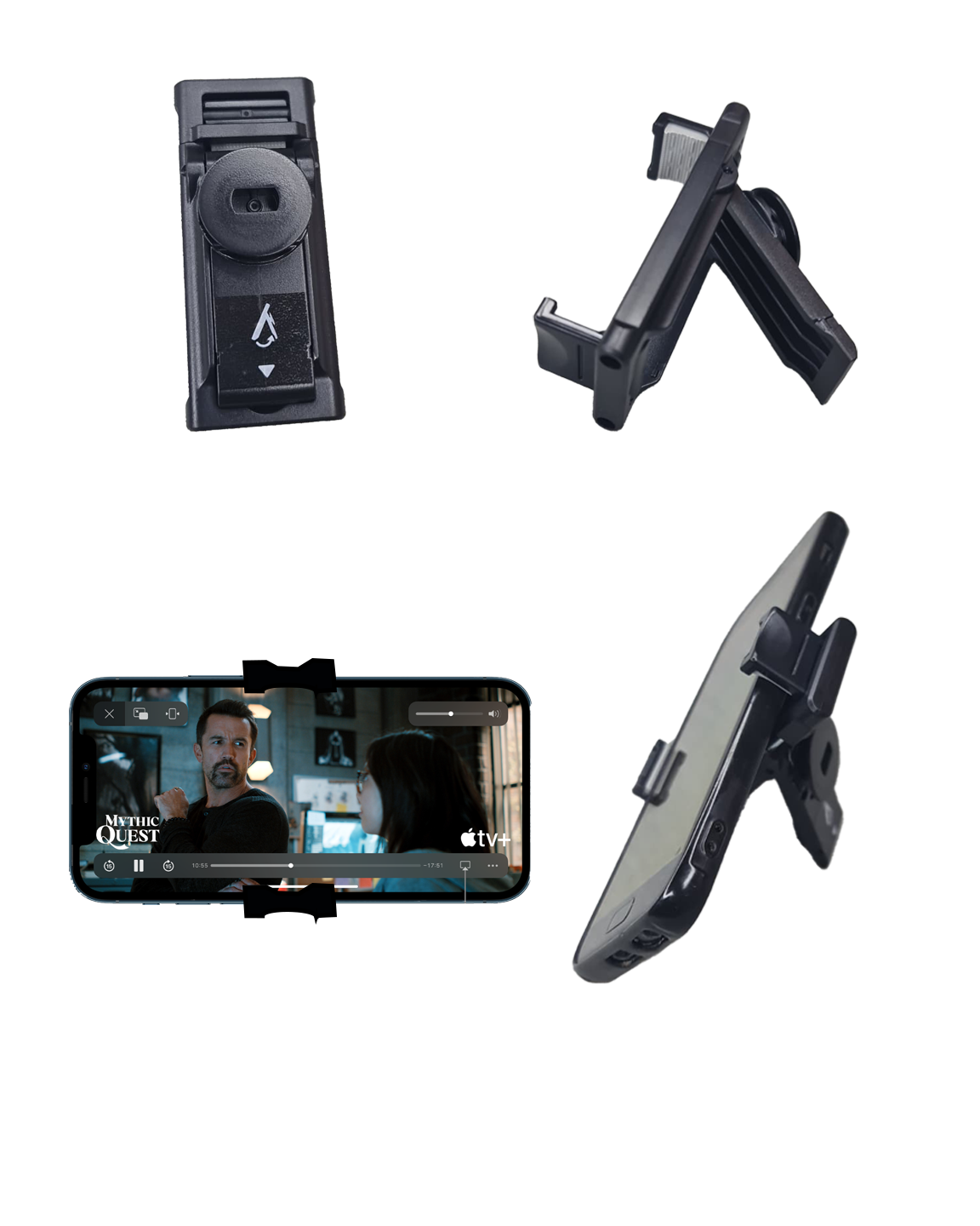 Premium 5-in-1 Selfie Stick & Statief met Bluetooth Remote & Afneembare Houder - Uitschuifbaar tot 107cm - Zwart Selfie Tripod