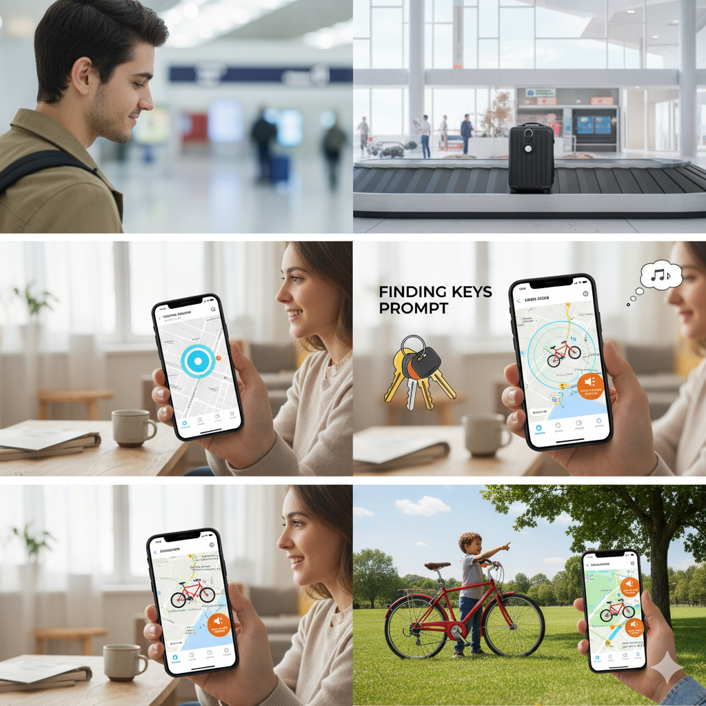 GPS tracking tag met Apple find my